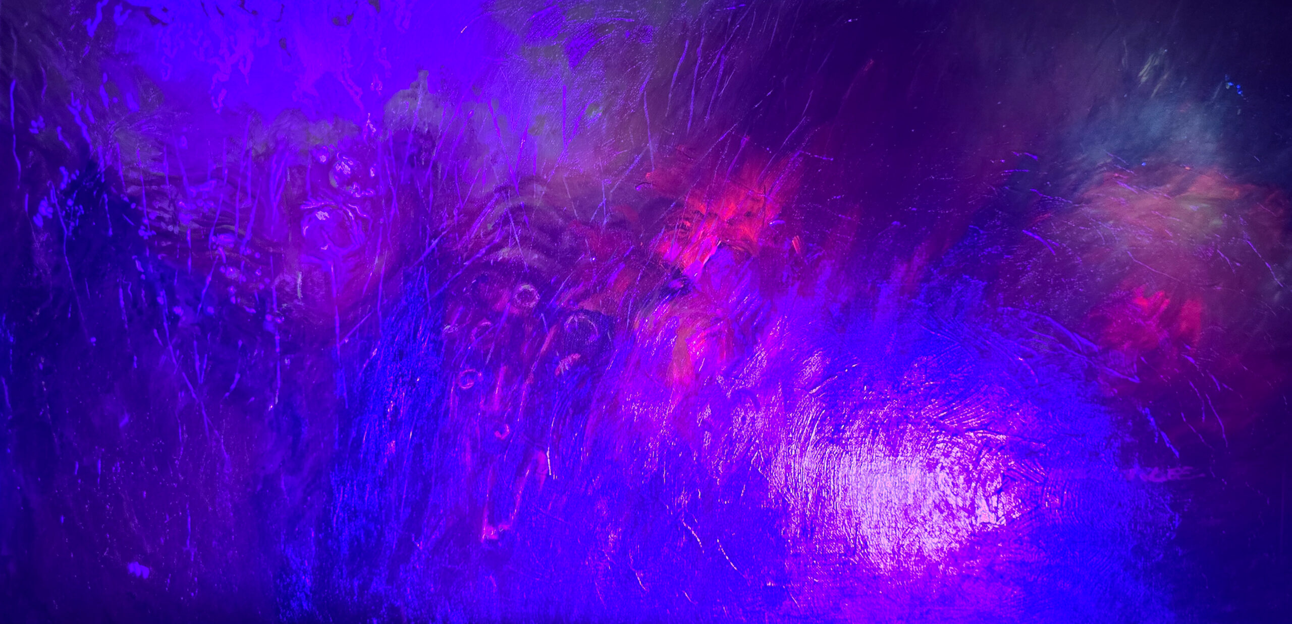 A sea of three suns III under UV light