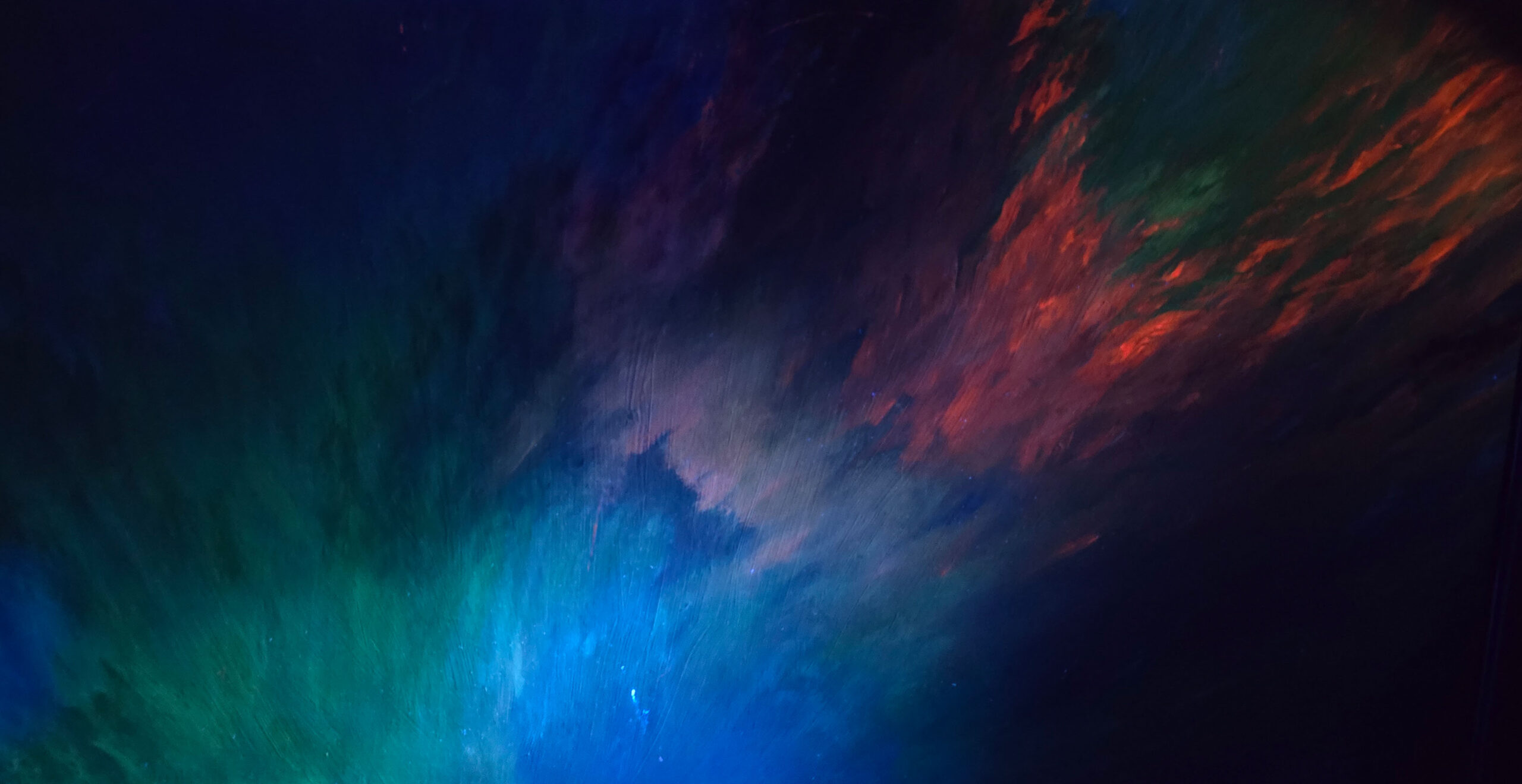 A sea of three suns I under UV light