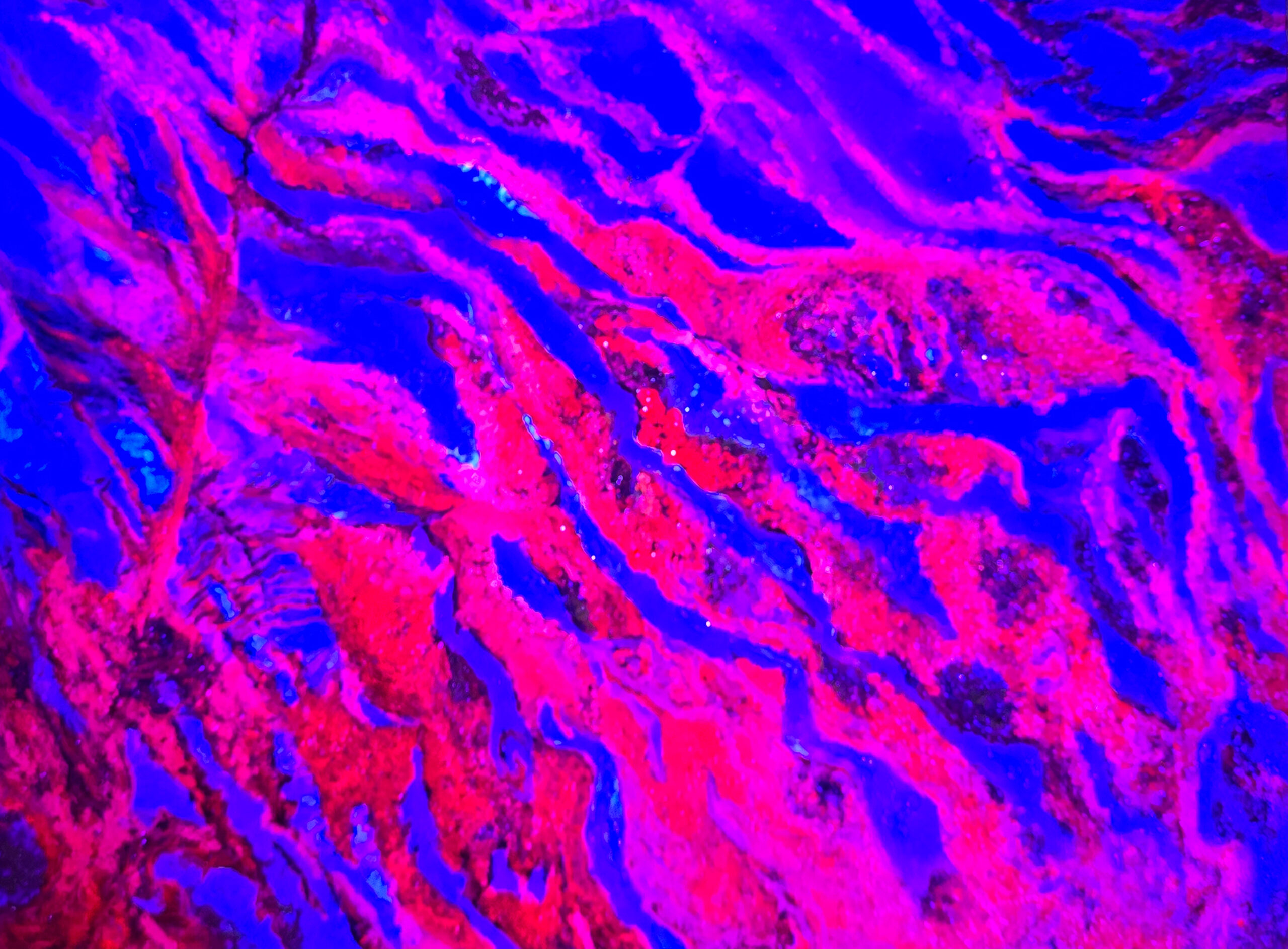 Cracks in Time I under UV light