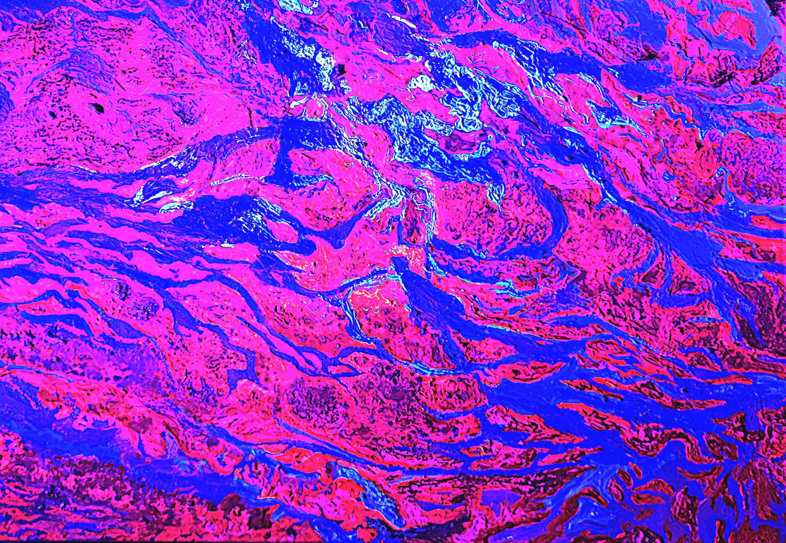 Cracks in Time II under UV light
