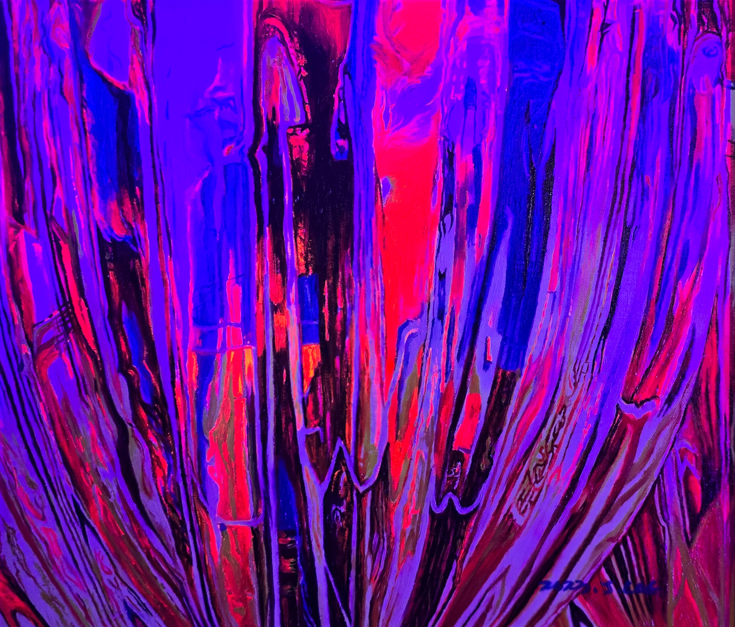 Time in a bottle Ⅰ under UV light