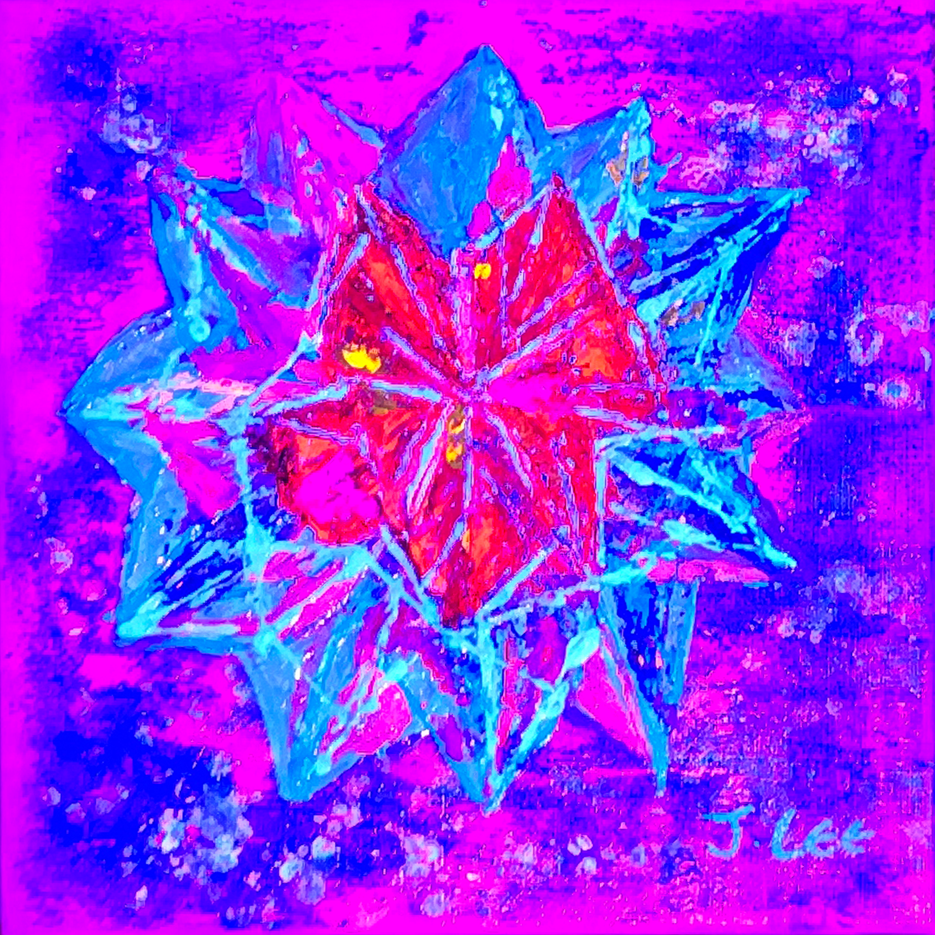 Blossoming III under UV light